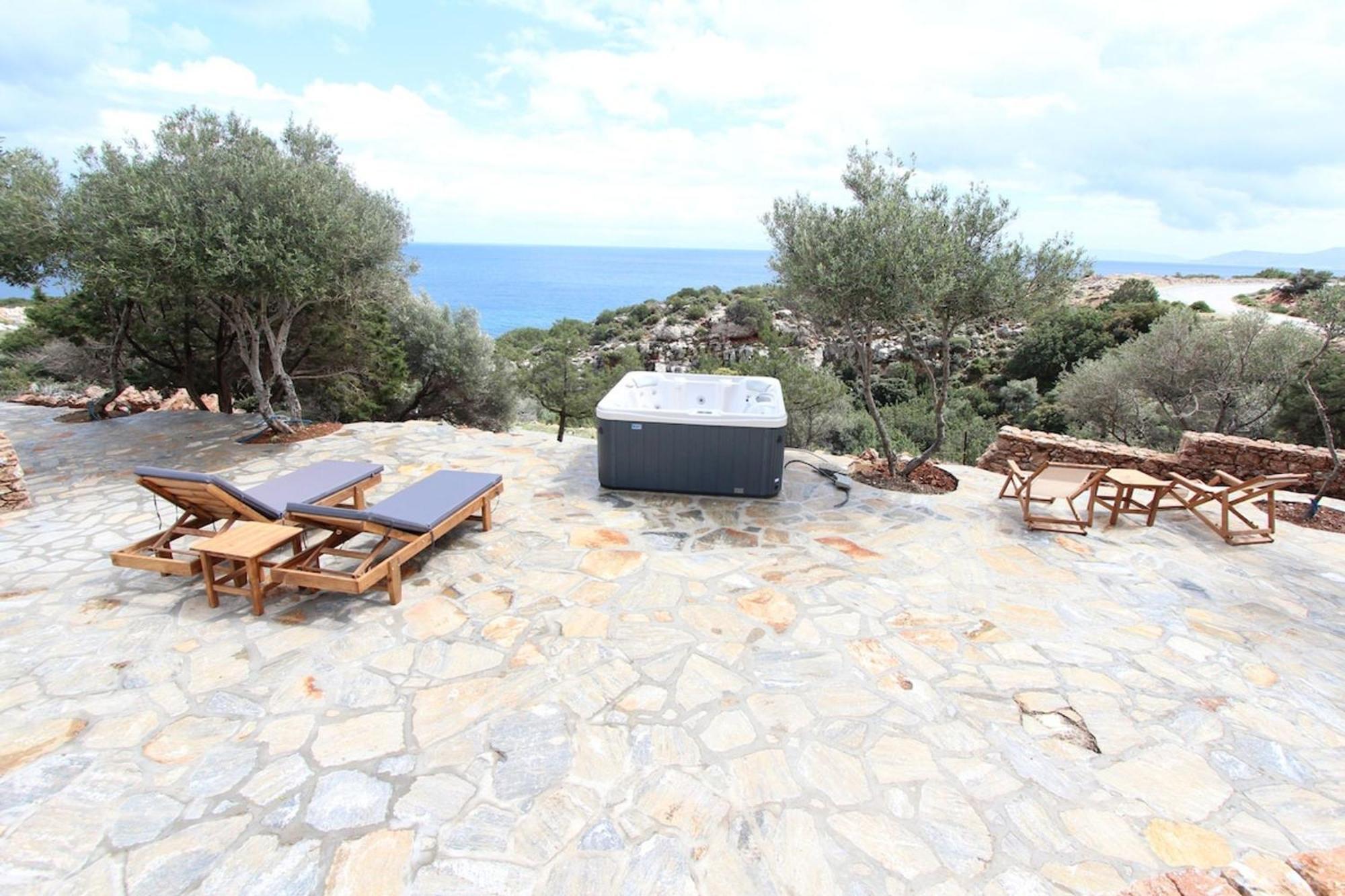 Villa Rouvis With Outdoor Hot Tub Ligaridia Exterior photo