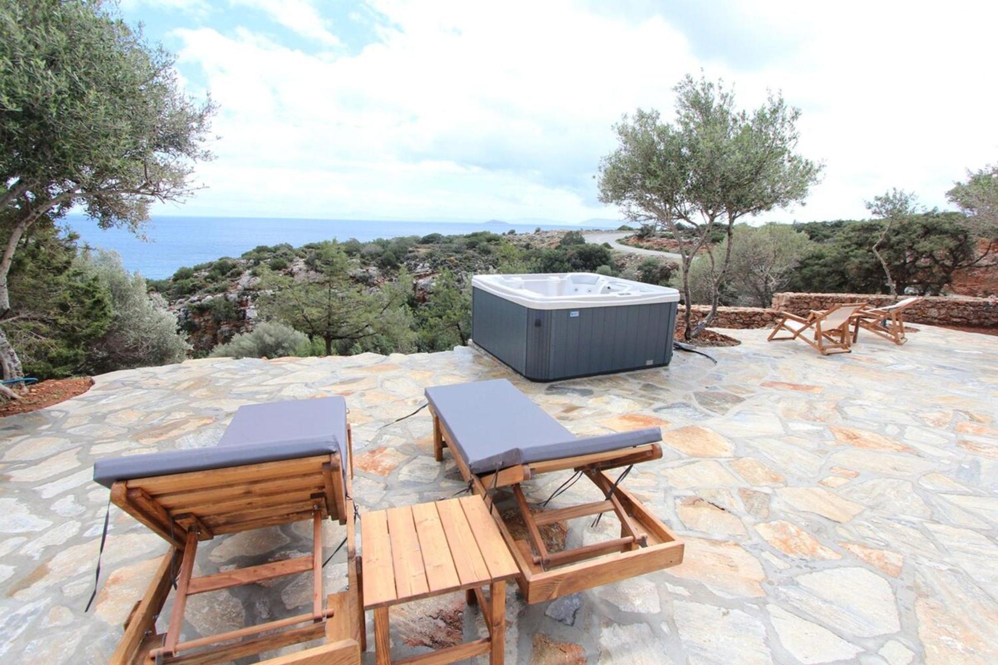 Villa Rouvis With Outdoor Hot Tub Ligaridia Exterior photo