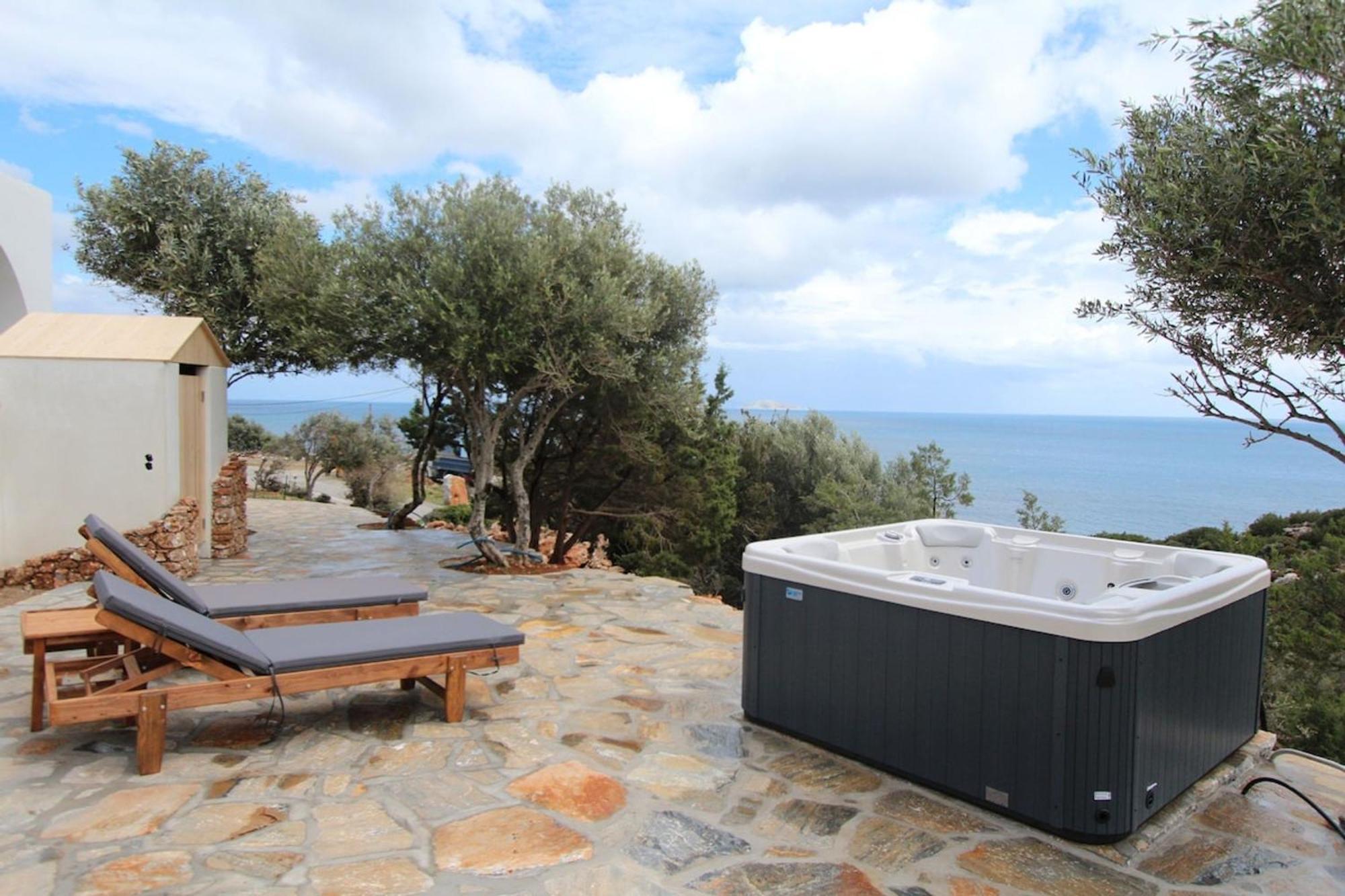 Villa Rouvis With Outdoor Hot Tub Ligaridia Exterior photo